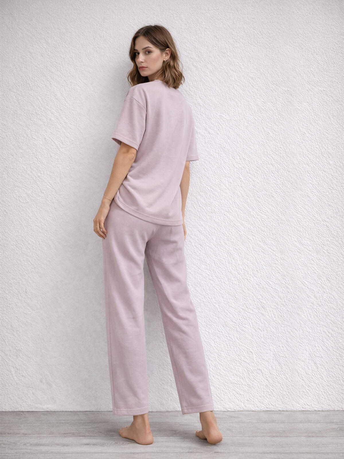 Gładki T-shirt z wiskozą