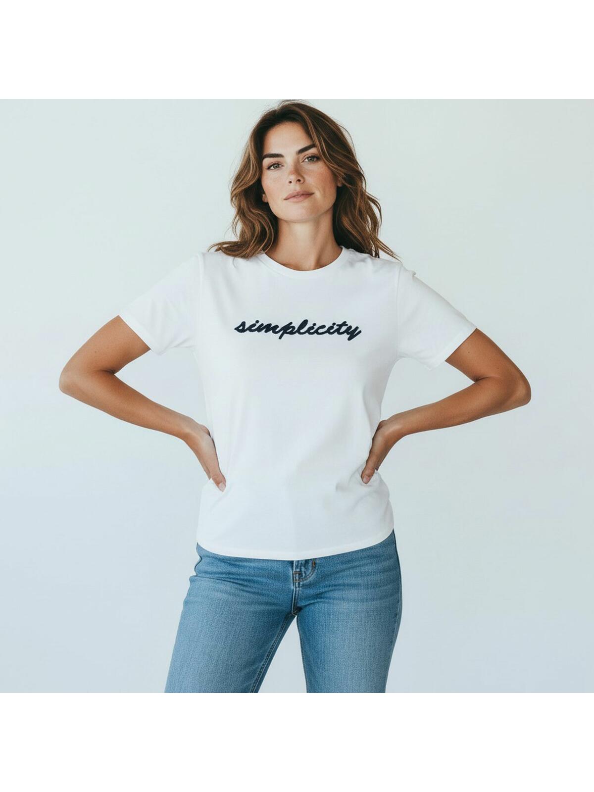 Bawełniany T-shirt z napisem