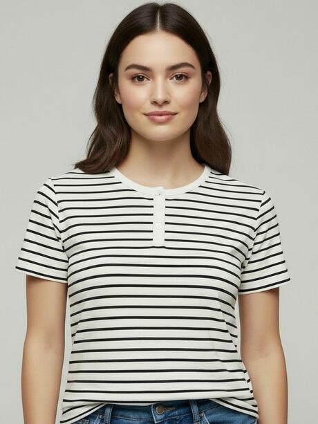 Bawełniana bluzka w paski