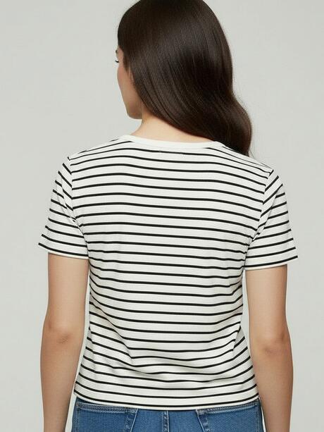 Bawełniana bluzka w paski