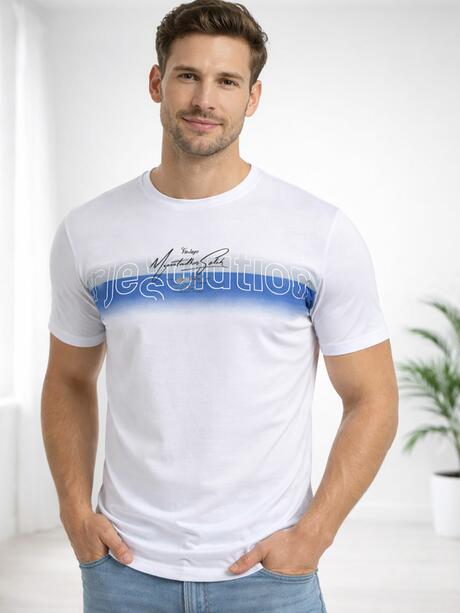 T-shirt bawełniany z nadrukiem