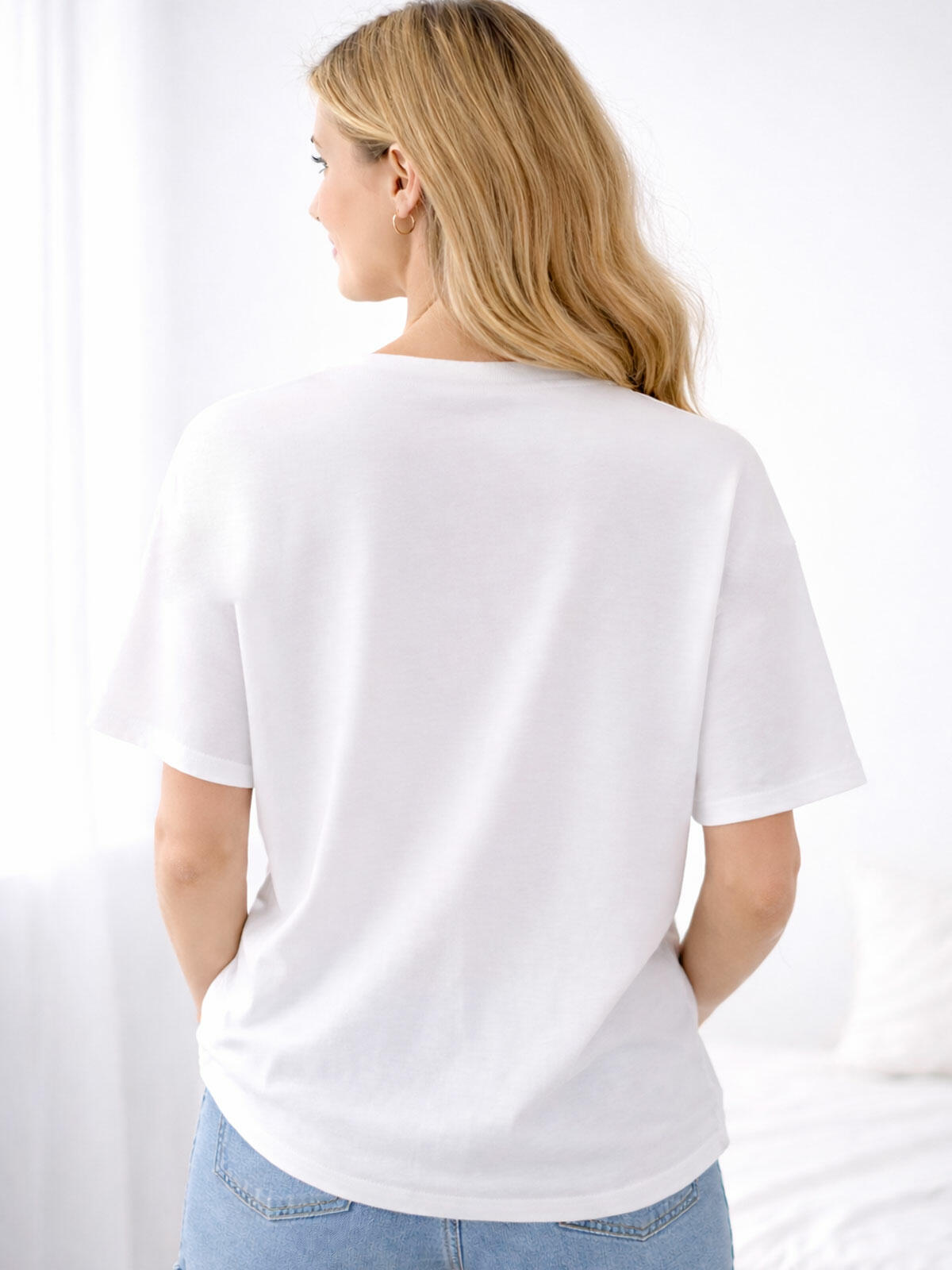 Bawełniana bluzka ze wzorem