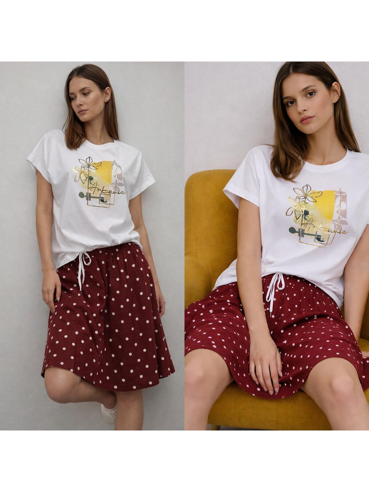 Bluzka z artystycznym nadrukiem