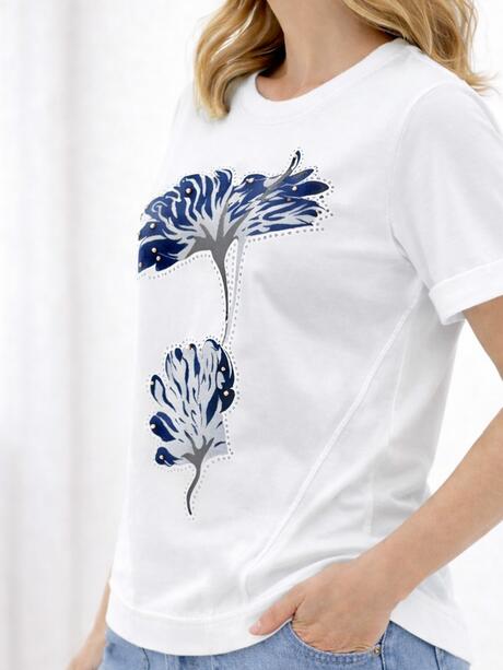 Bluzka bawełniana z nadrukiem