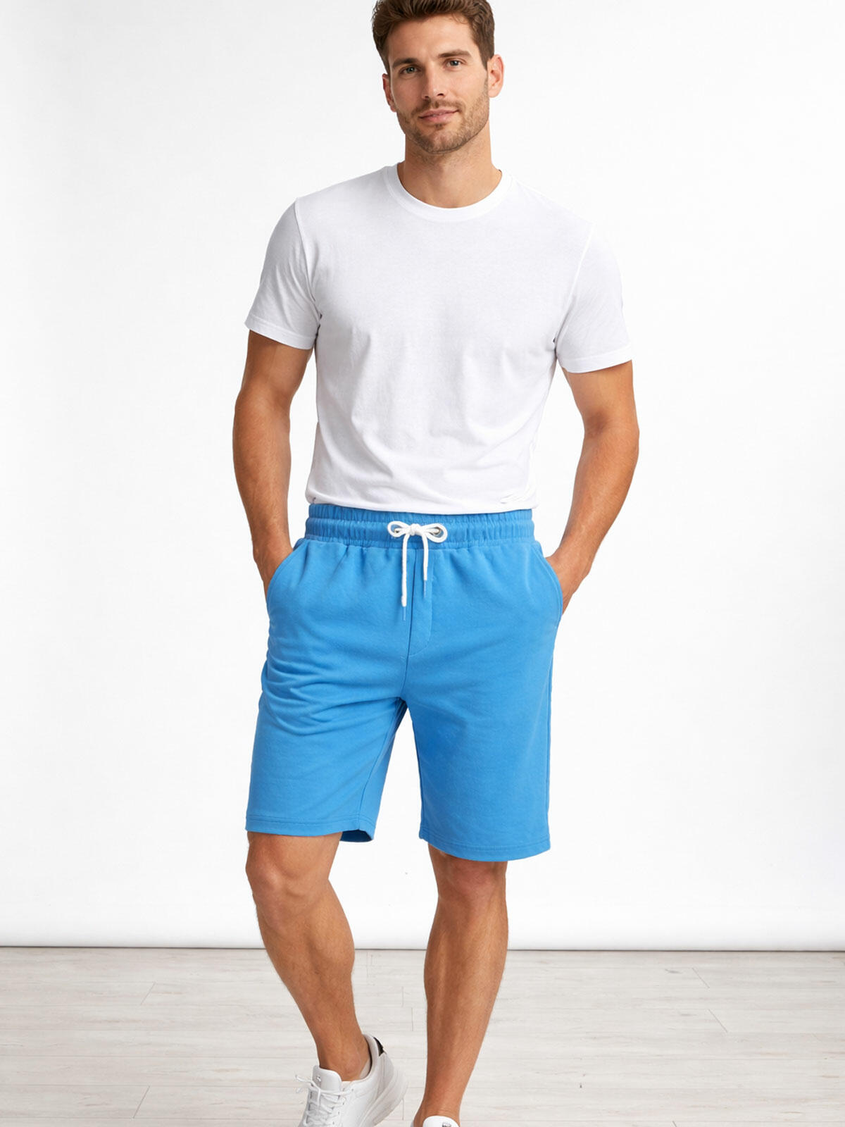 Szorty bawełniane z kieszeniami