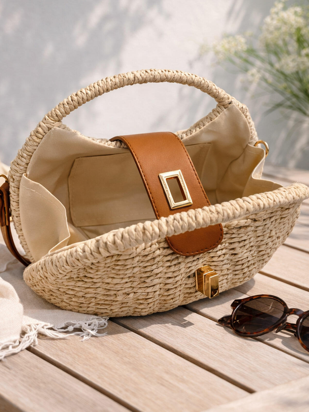 Torebka pleciona koszyk