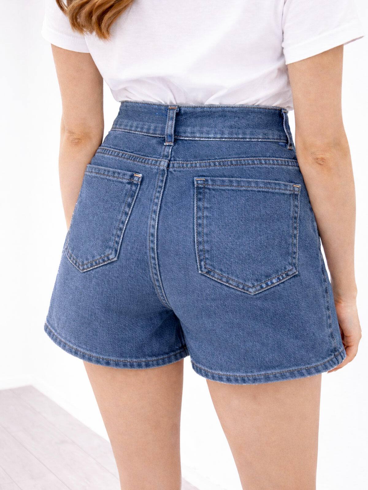 Jeansowe spódnico-spodenki