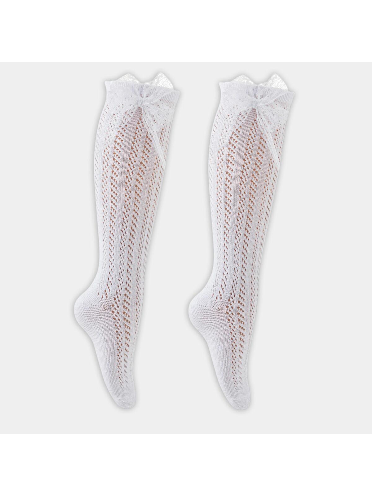 Ażurowe podkolanówki