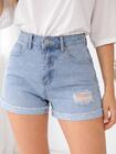 Szorty jeansowe z przetarciami