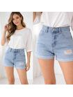 Szorty jeansowe z przetarciami