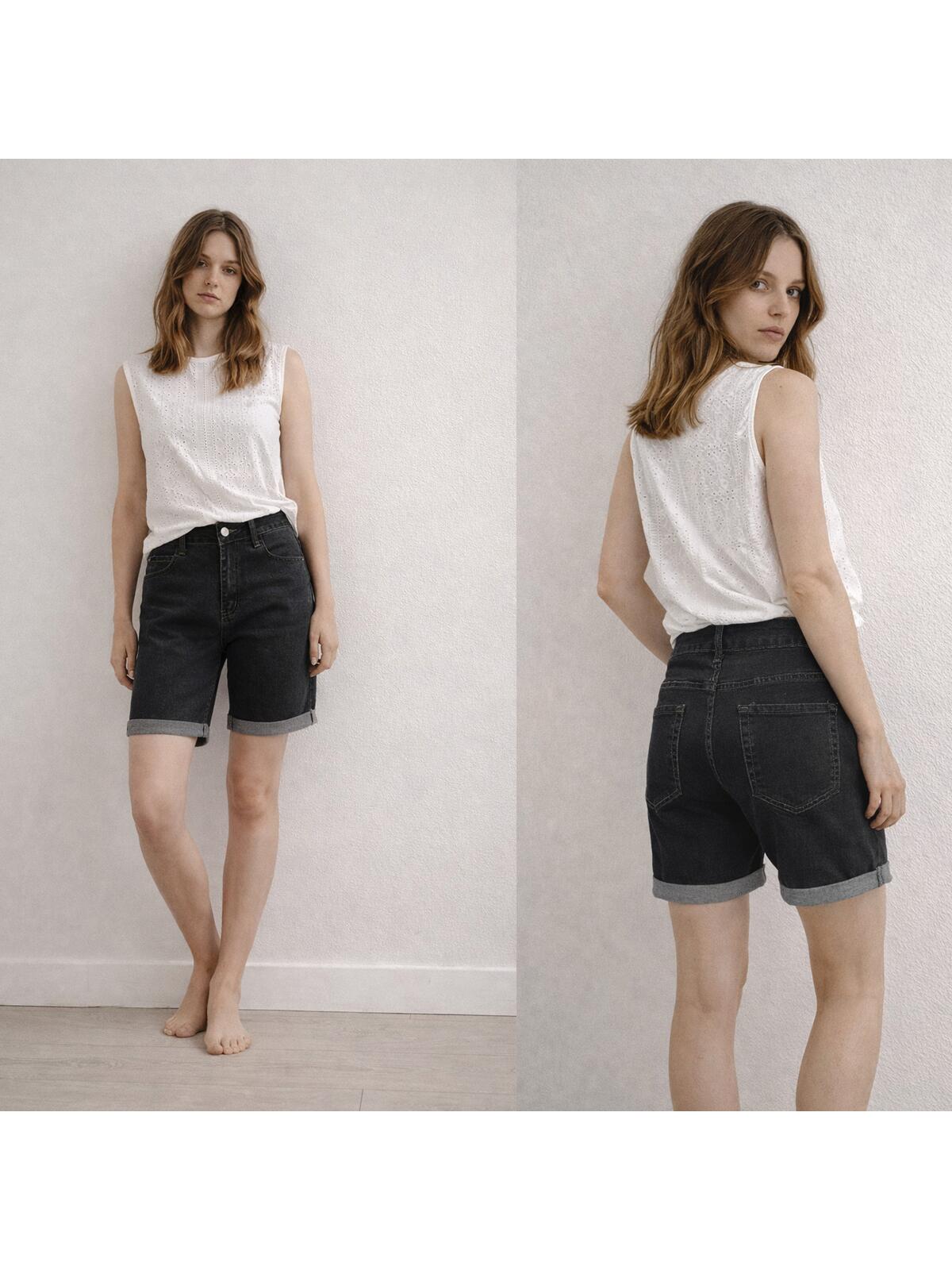 Szorty z wysokim stanem