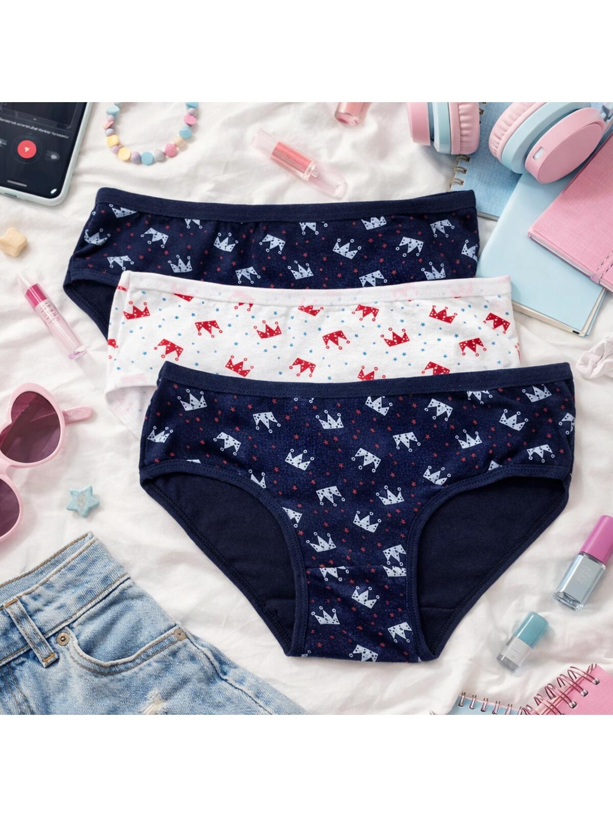 Majtki dziewczęce 3-pak