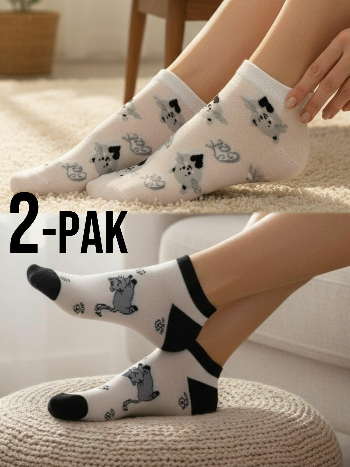 Skarpetki damskie 2-pak 35/38