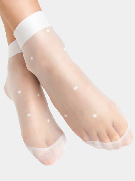 Skarpetki w kropki 20 DEN 2-pary