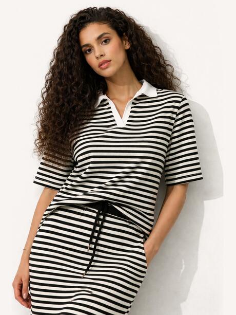 T-shirt polo bawełniany