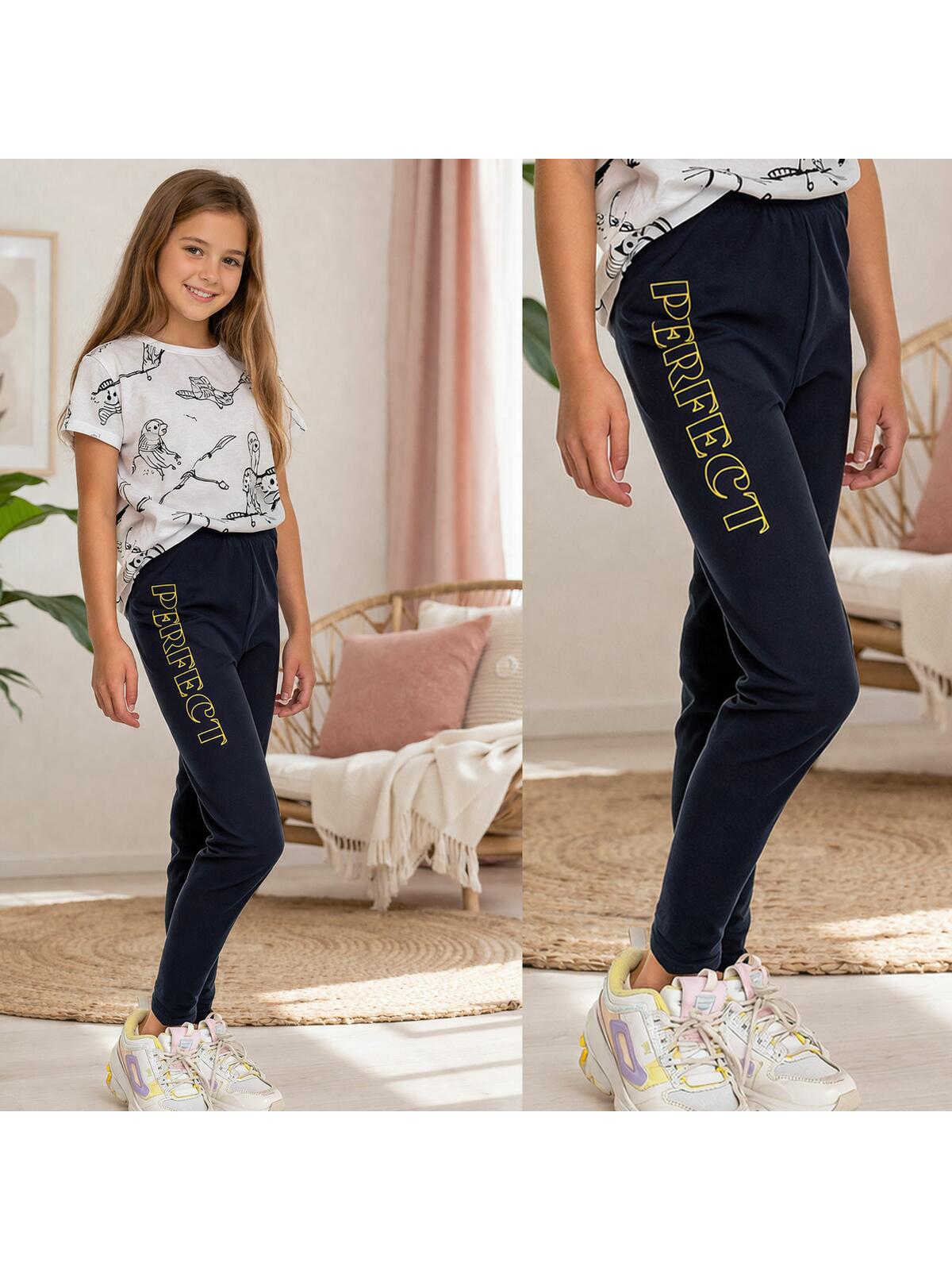 Bawełniane legginsy z nadrukiem