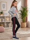 Legginsy z ozdobnym lampasem