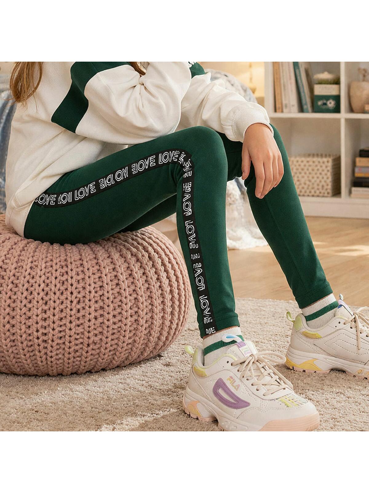 Legginsy z ozdobnym lampasem