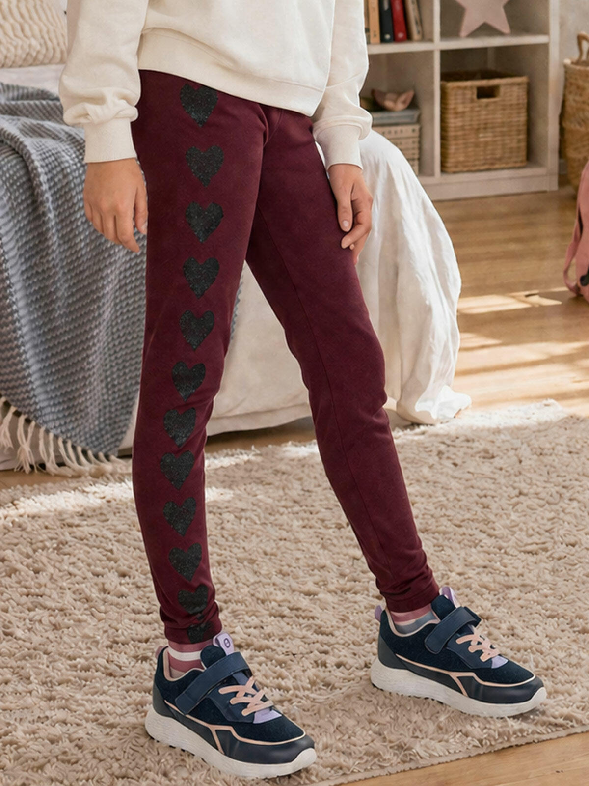 Legginsy z ozdobnym nadrukiem