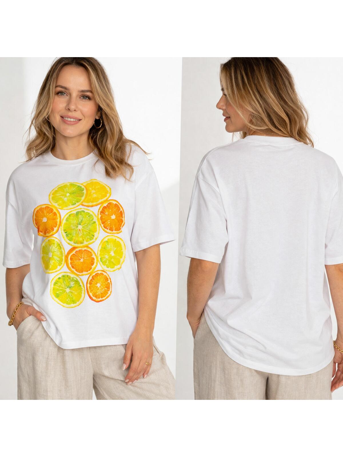 T-shirt bawełniany z nadrukiem