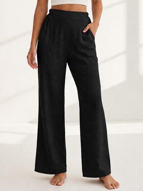 Spodnie materiałowe z wiskozą