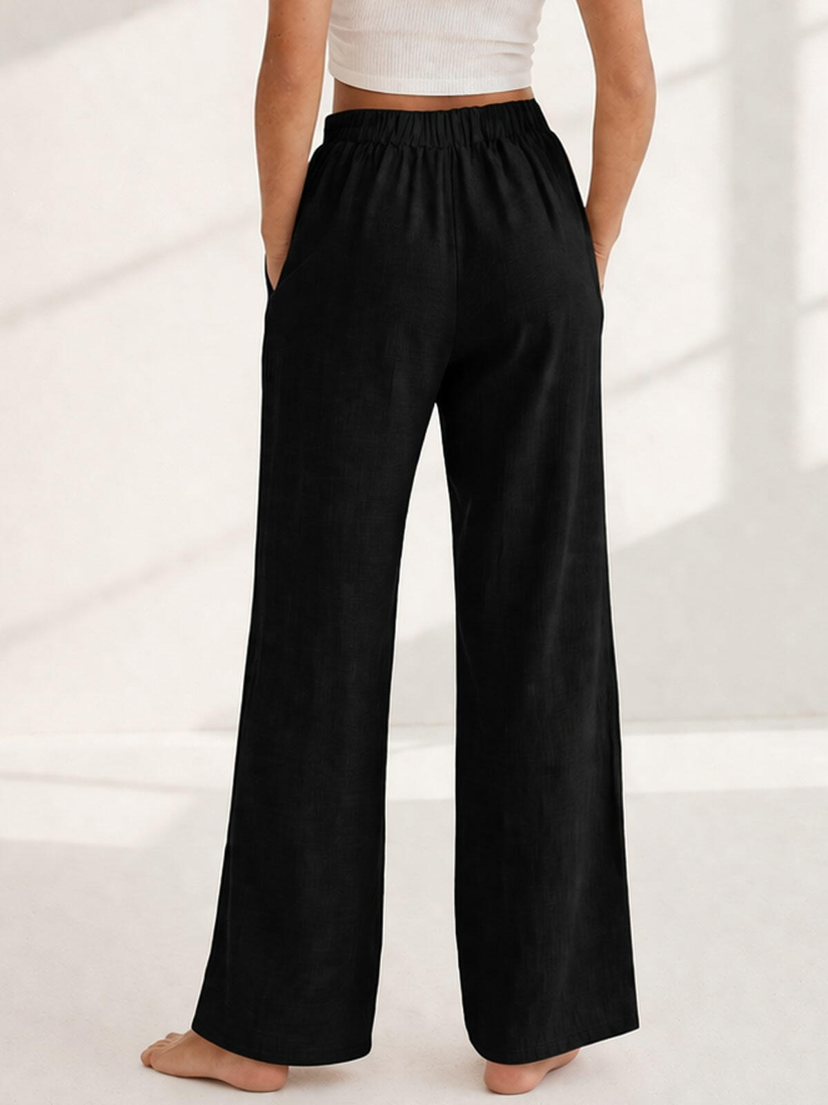 Spodnie materiałowe z wiskozą