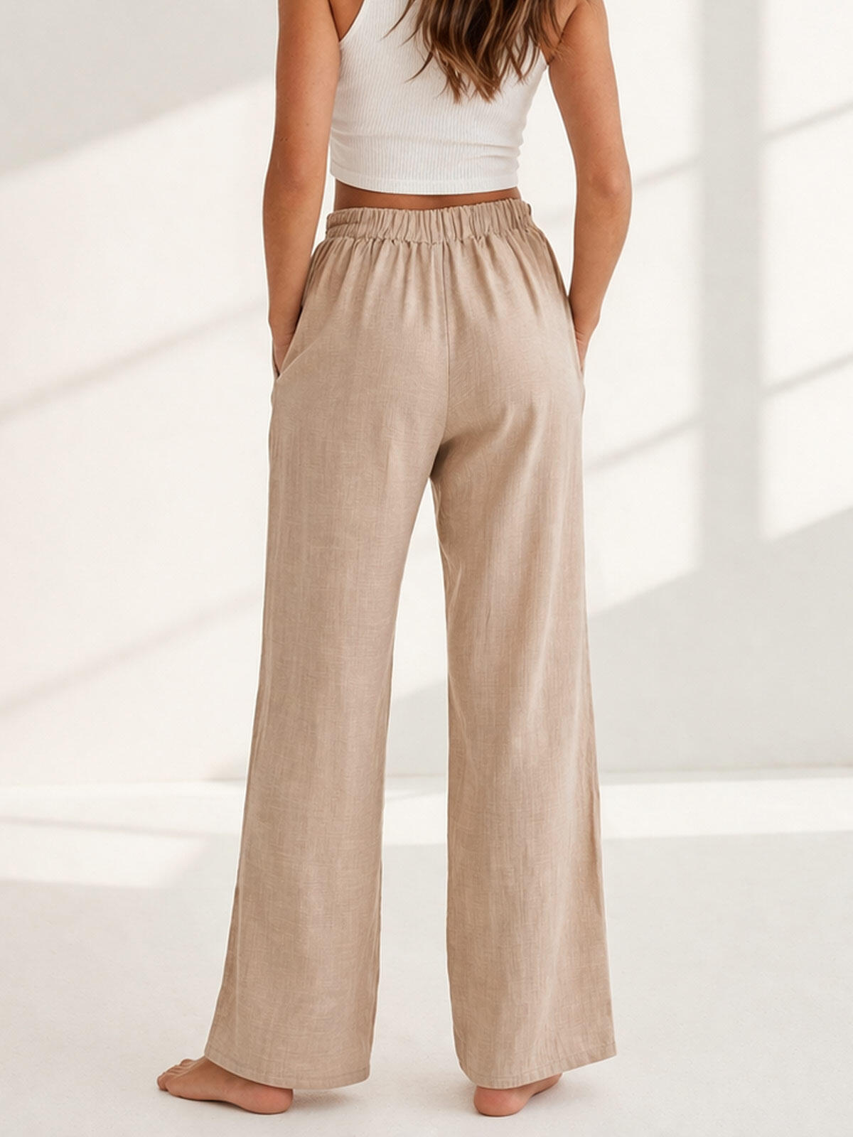 Lekkie spodnie z wiskozą