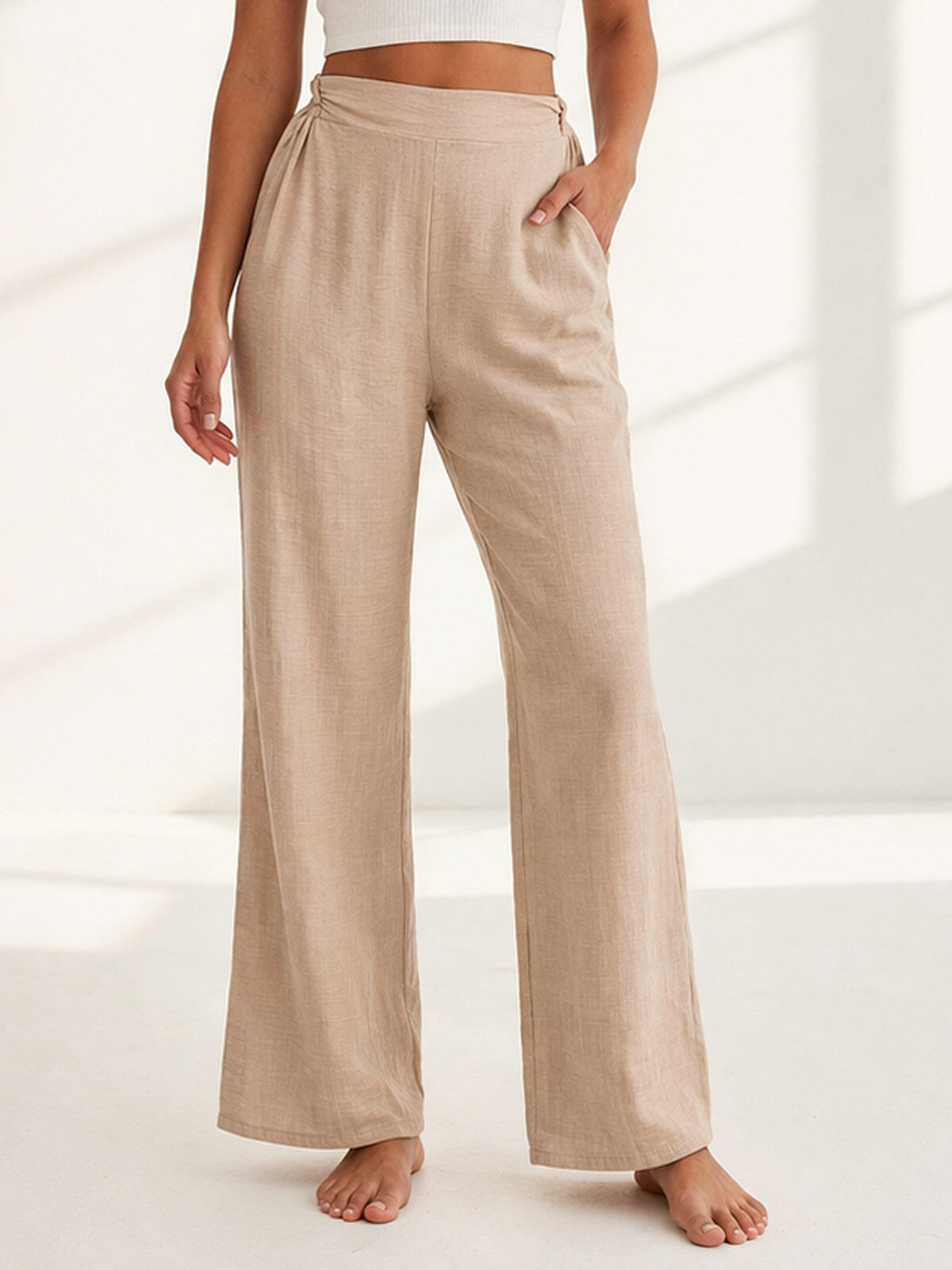 Lekkie spodnie z wiskozą