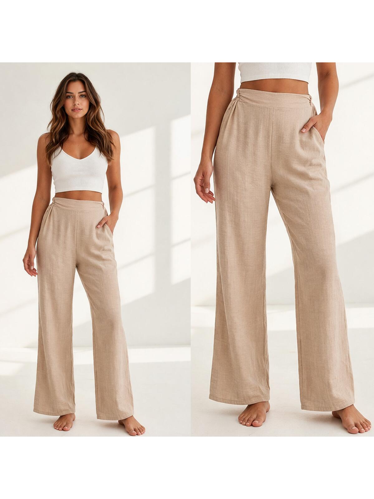 Lekkie spodnie z wiskozą