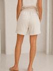 Szorty wiskozowe z domieszką lnu
