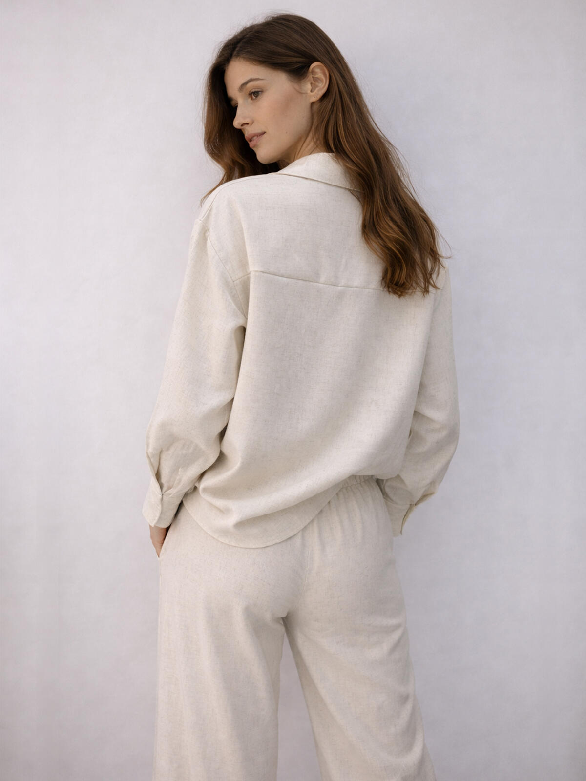 Koszula z domieszką lnu