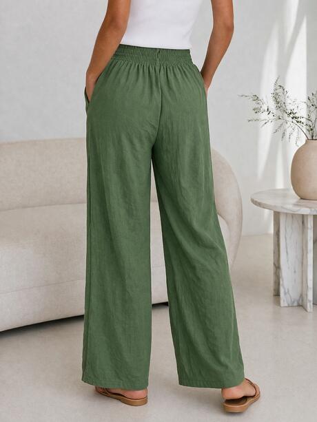 Spodnie z szeroką nogawką