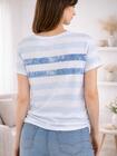 T-shirt z dekoltem w serek
