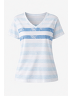 T-shirt z dekoltem w serek