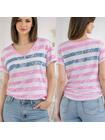 Modny t-shirt w paski