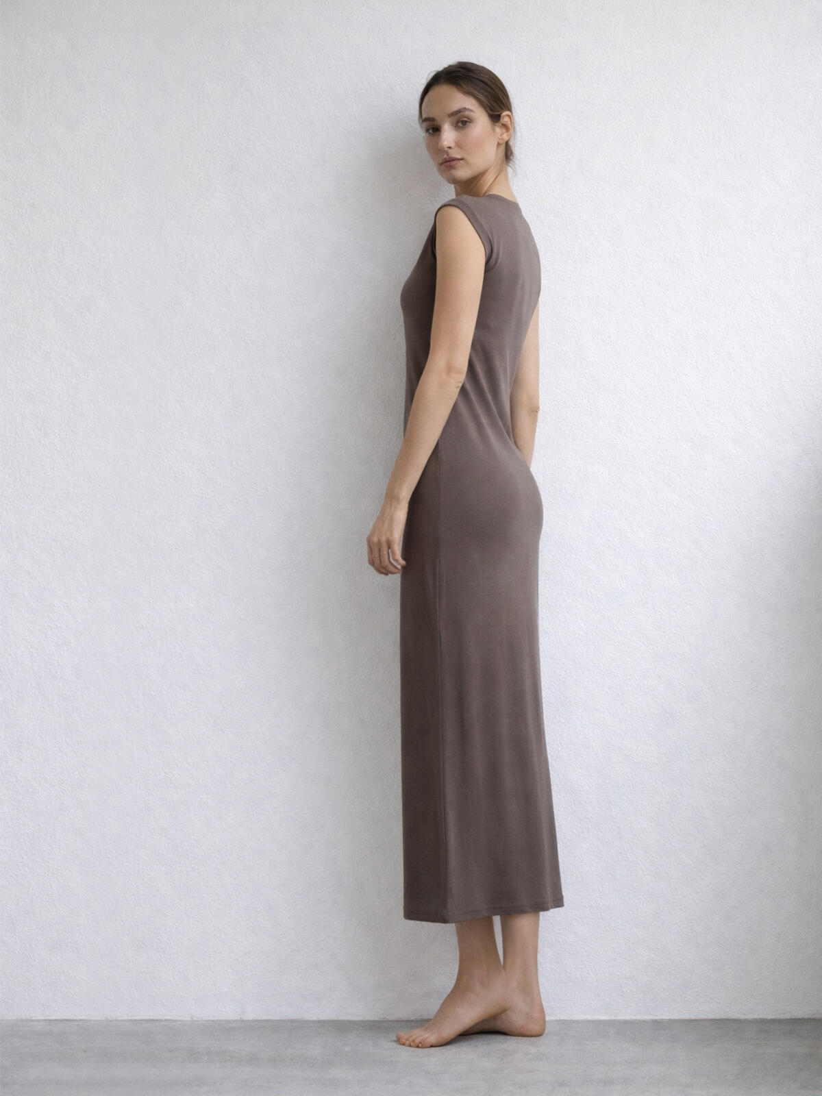 Bawełniana sukienka w prążek