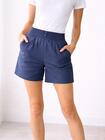Bawełniane szorty z dodatkiem lnu