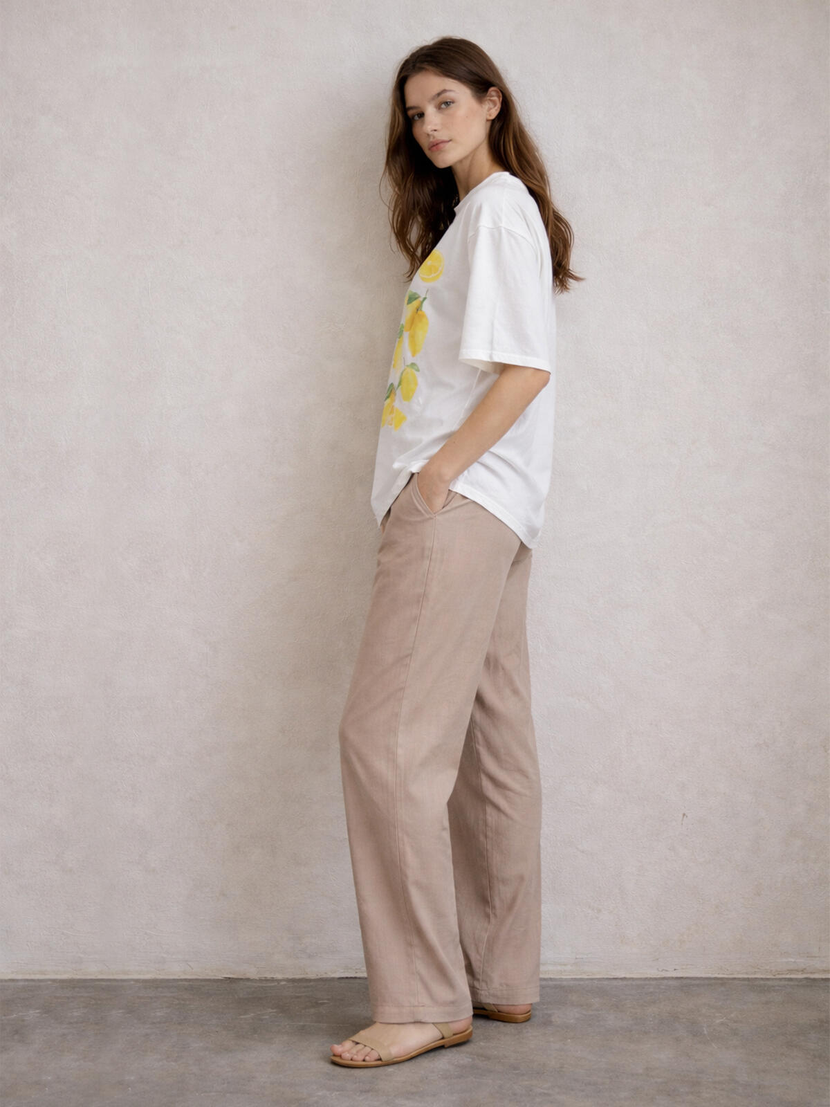 Bawełniany T-shirt z nadrukiem