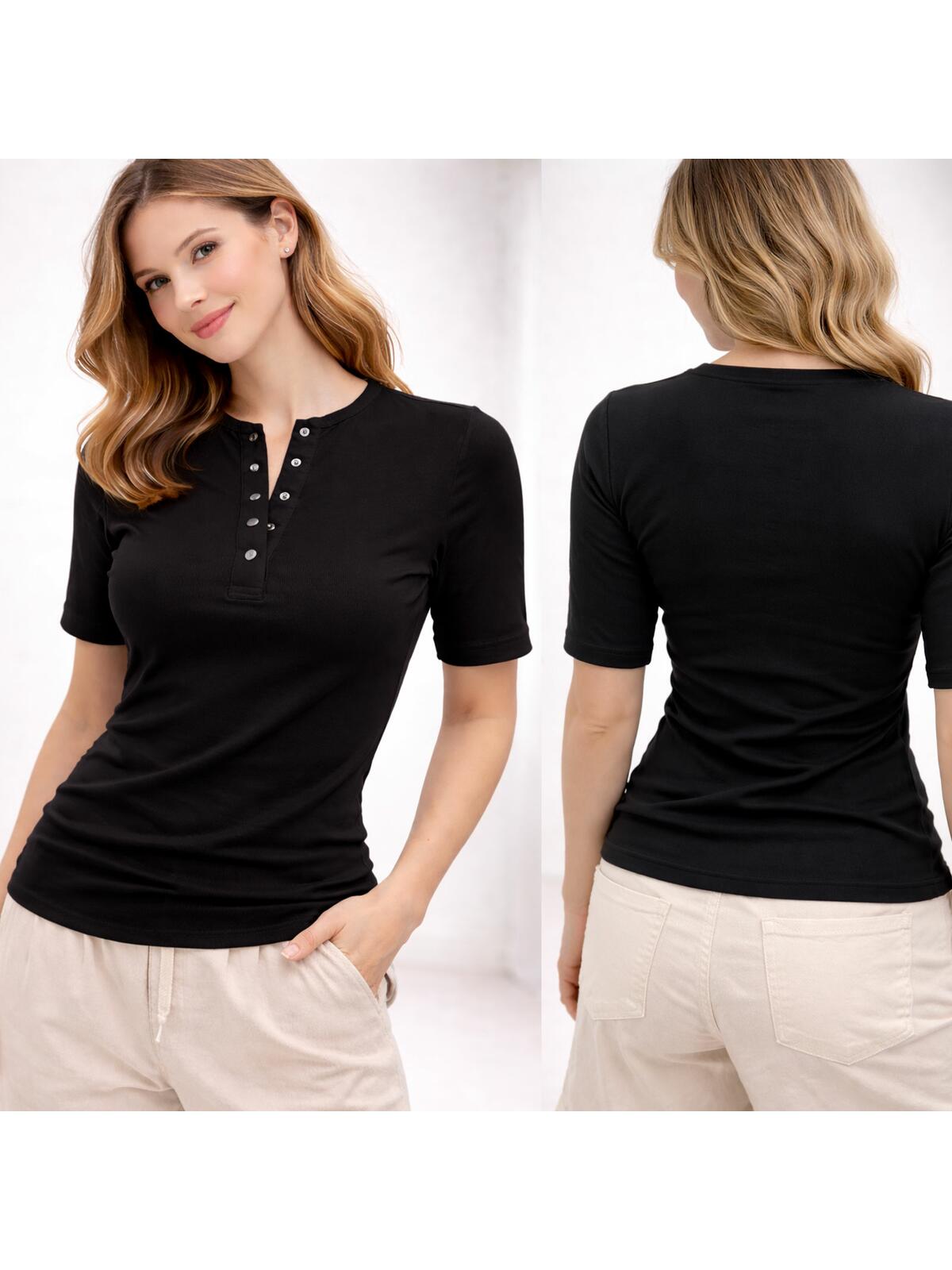 Bluzka z ozdobnym zapięciem