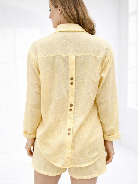 Zwiewna koszula z bawełną