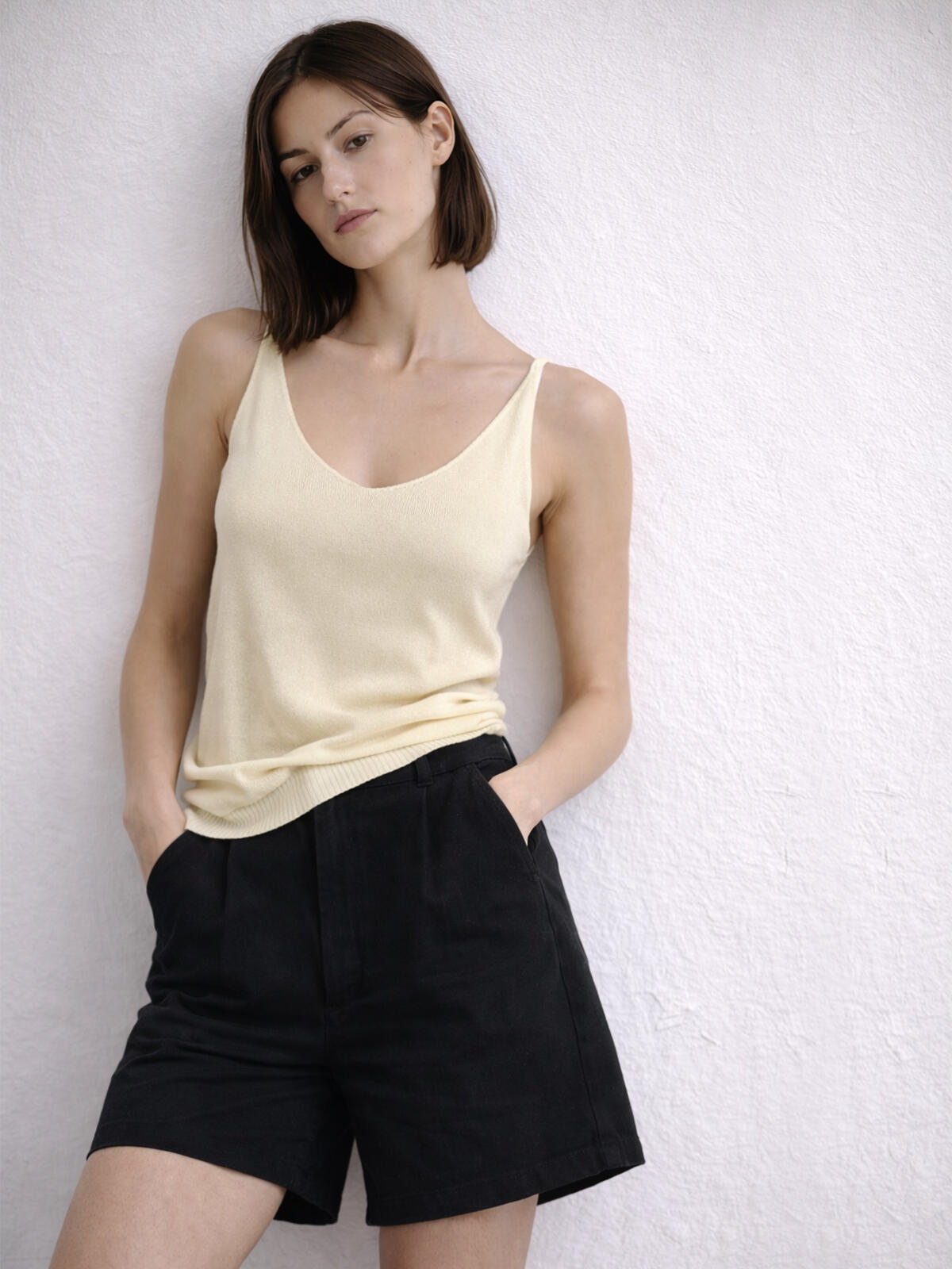 Szorty bawełniane z kieszeniami