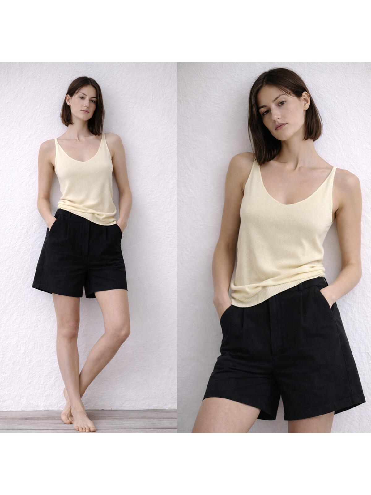 Szorty bawełniane z kieszeniami