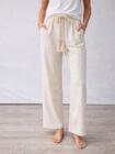 Spodnie z dodatkiem lnu