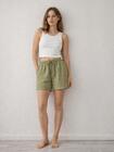 Szorty z domieszką lnu