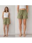 Szorty z domieszką lnu
