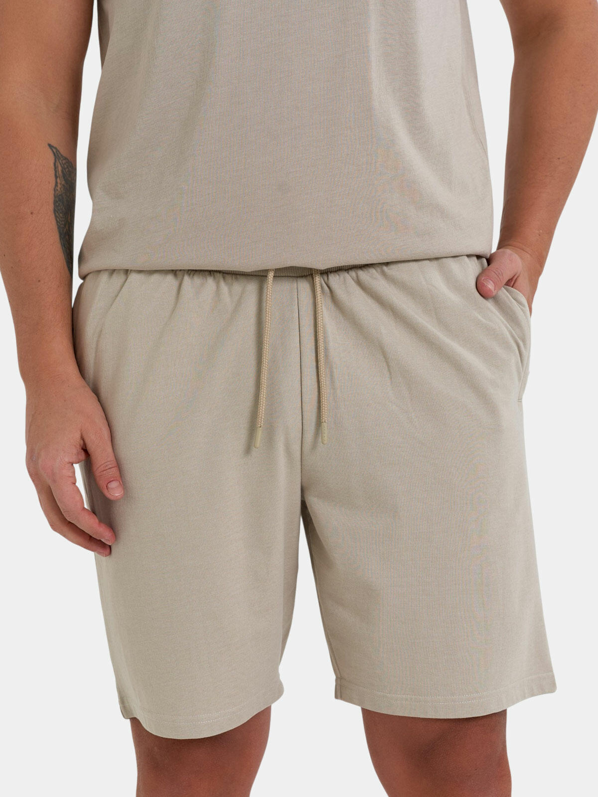 Wiązane szorty dresowe