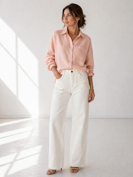 Spodnie jeansowe z haftem