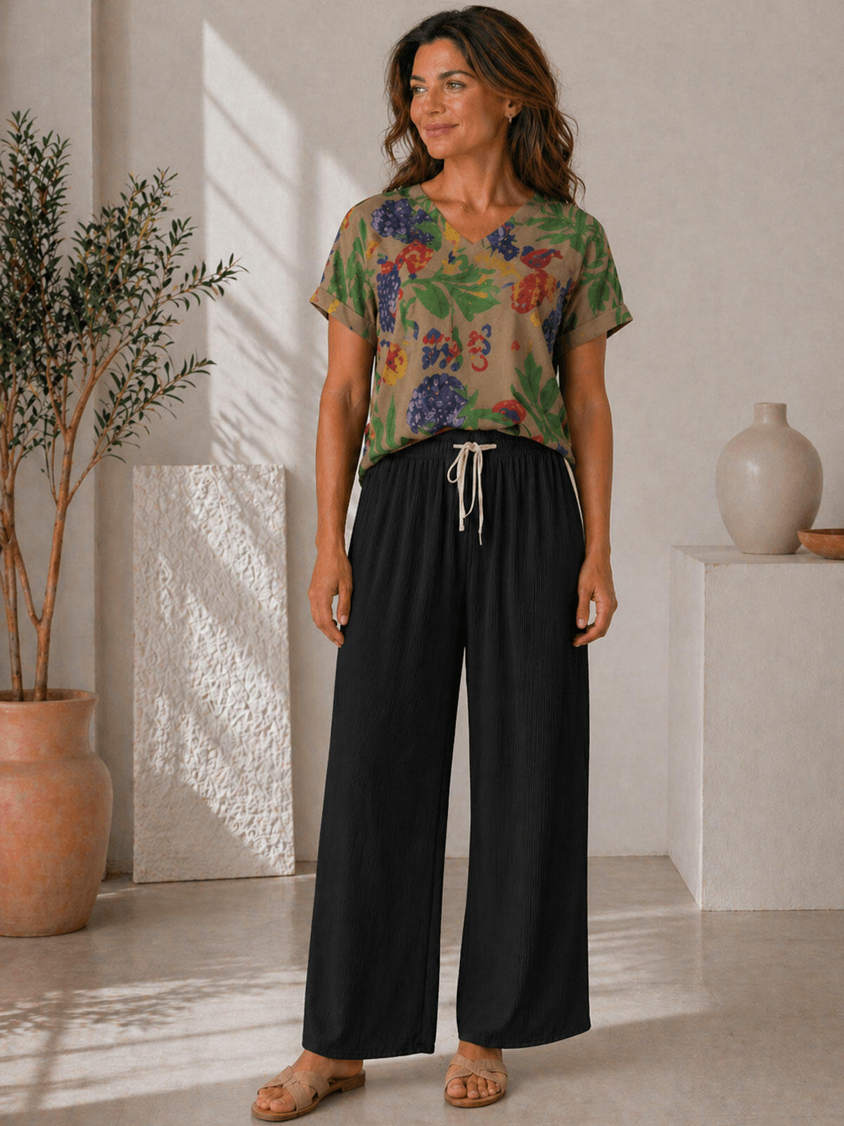 Spodnie materiałowe