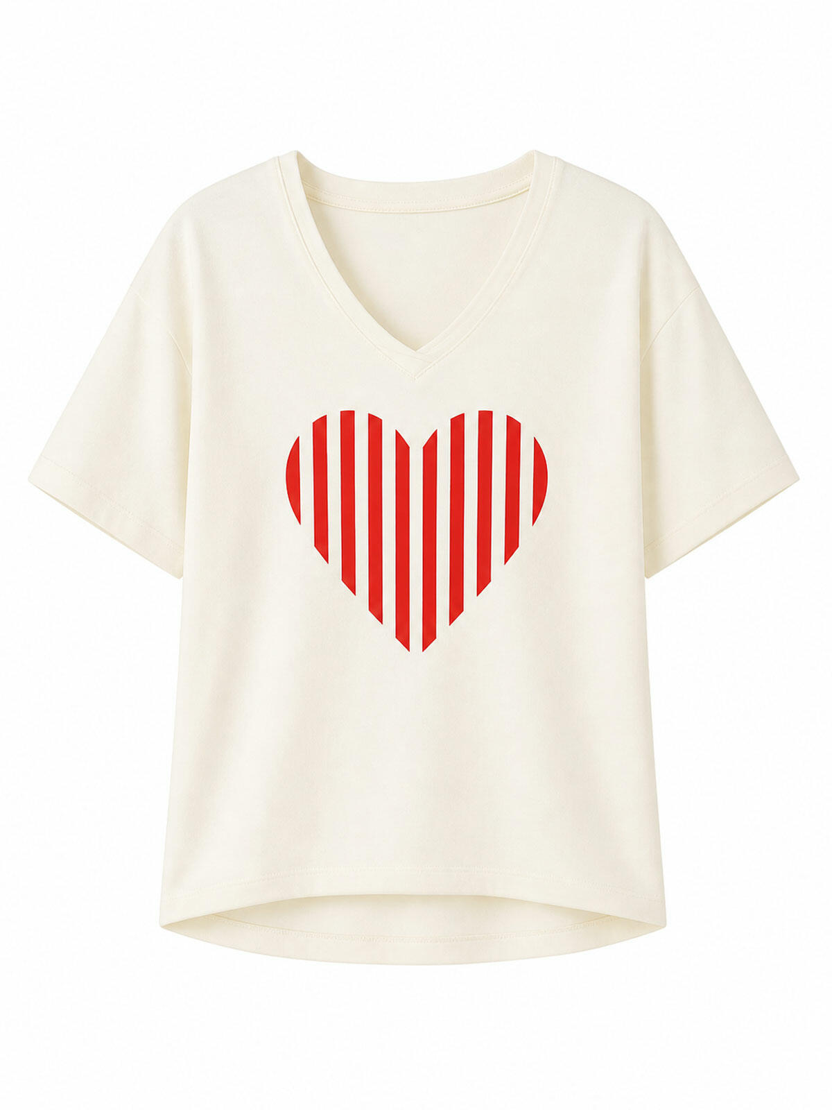 Bawełniany T-shirt z sercem