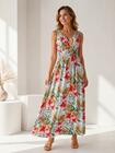 Sukienka maxi w kwiaty